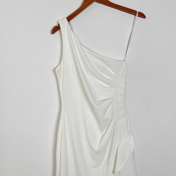 AQUA Off the Shoulder Crepe Cocktail Dress - Picture 3 of 9